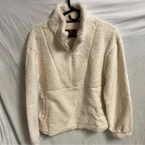 Koolaburra by UGG Shaggy Plush 1/2 Zip Pullover - Birch (M) A548733